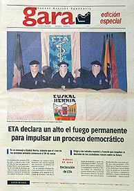 22.03.2006. ETA nuncia un alto el fuego permanente.