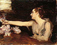 'Madame Gautreau brindando'. 1882-1883. John Singer Sargent