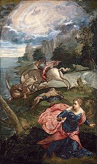 'San Jorge y el dragn' (1555), de Jacopo Tintoretto, obra prestada por la National Gallery de Londres.