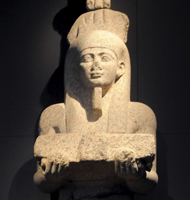 La estatua de Hapi, dios de la crecida del Nilo, smbolo de fertilidad y abundancia, y la ms alta hasta ahora descubierta en Egipto. (Foto: EFE)