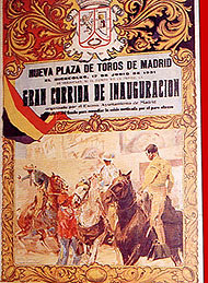 Cartel primera corrida en Las Ventas en 1931