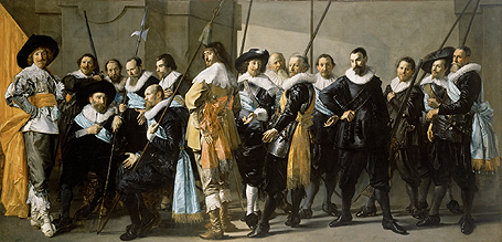 'La compaa del capitn Reijnier Reael y el teniente Cornelis Michielsz Blaeuw' (Frans Hals y Pieter Codde, 1637)