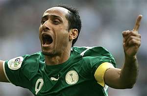 Al Jaber celebra su gol contra Tnez (Foto: AFP)