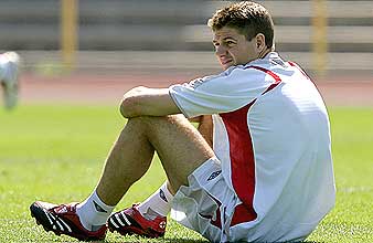 Gerrard, durante un entrenamiento. (Foto: AP)