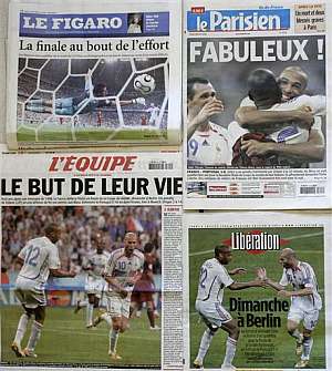 Portadas de los diarios franceses. (Foto: AP)