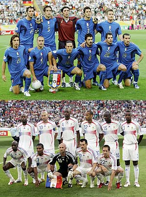 Italia, siempre los 'azzuri'; Francia cambia 'bleu' por 'blanc'. (Foto: AP)