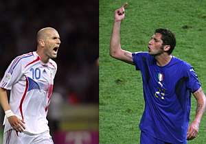 Zidane y Materazzi. (Foto: AFP)