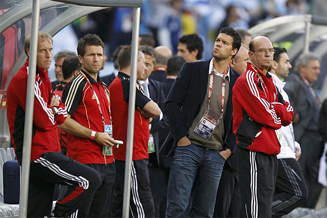Ballack, durante el partido ante Argentina. | Reuters