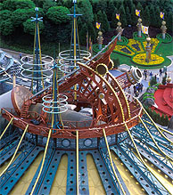 La cpula de Space Mountain, una de las atracciones de Disneyland Paris. (Foto: AP)