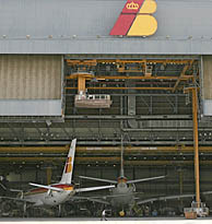 Zona de mantenimiento de Iberia. (Foto: JAIME VILLANUEVA).