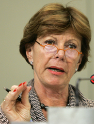 La Comisaria de Competencia Europea, Neelie Kroes. (Foto: AP).