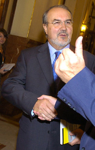 El ministro de Economa y Hacienda, Pedro Solbes. (Foto: NGEL CASAA).