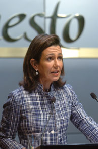 Ana Patricia Botn, presidenta del Banesto. (Foto: EFE)