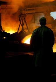 Fundicin de Arcelor en Francia. (Foto:AFP)