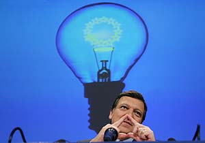 El presidente de la Comisin Europea, Jos Manuel Durao Barroso, en la presentacin del Libro Verde de la Energa. (Foto: AFP)