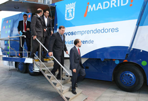 El autobs que sirve de punto informativo por todo Madrid. (Foto: Ayuntamiento de Madrid)