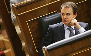 Zapatero, en el Congreso. (Foto: REUTERS)