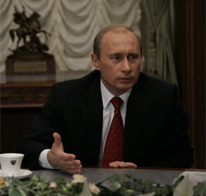 Vladimir Putin durante una entrevista. (Alexander Panov)