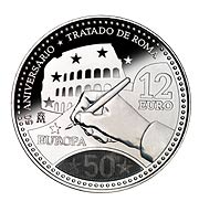 Moneda de coleccin de 12 euros