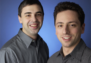 Los cofundadores de Google, Sergey Brin (derecha) y Larry Page. (Foto: Google)
