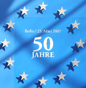 Logotipo para conmemorar 50 Aniversario de la nueva Europa. (Foto: EFE)