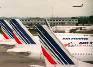 Aviones de Air France en el aeropuerto Charles de Gaulle, Pars. (Foto: AP)