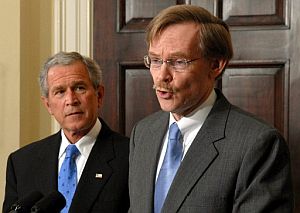 Zoellick, tras ser presentad como candidato al BM por Bush. (Foto: EFE)