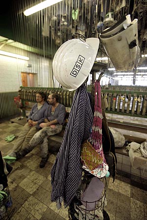 Trabajadores de la minera de carbn en Alemania. (Foto: REUTERS)