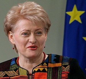 La comisaria europea de Programacin Financiera y Presupuestos, Dalia Grybauskaite, presenta los resultados. (Foto: EFE)