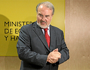Pedro Solbes, vicepresidente segundo y ministro de Economa y Hacienda. (Foto: Jose Ayma)