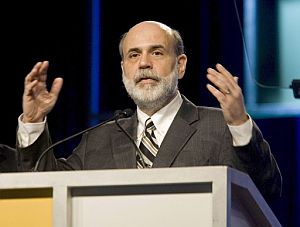 Bernanke pronuncia un discurso durante la convencin del sector de la banca independiente en Orlando. (Foto: EFE)