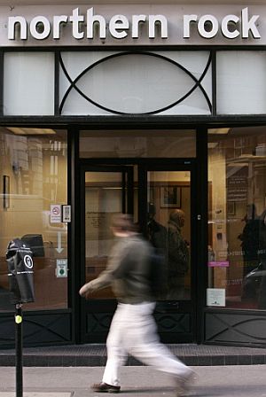 Una oficina de Northern Rock en el centro de Londres. (Foto: AFP)