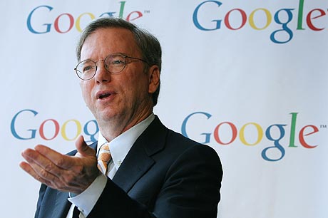El consejero delegado de Google, Eric Schmidt. (Foto: AFP)