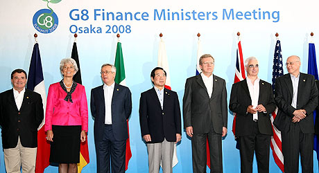 Los ministros de Finanzas del G8. (Foto: AFP)