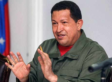 Hugo Chvez, el jueves durante su discurso en el Palacio de Miraflores, Caracas. (FOTO:AFP)