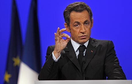 Nicols Sarkozy durante su discurso en Toulon. (Foto: REUTERS).