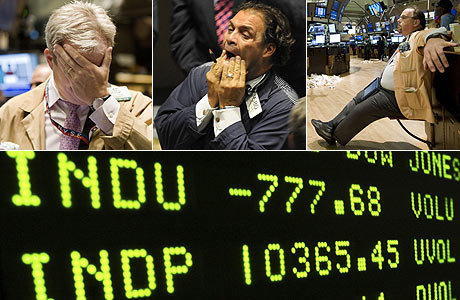 Desesperación e impotencia en los 'brokers' de Wall Street . (Fotos: AP | AFP)