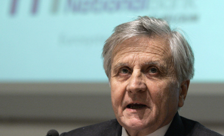 El presidente del BCE, Jean-Claude Trichet, despus de su encuentro en Bruselas ( AFP)