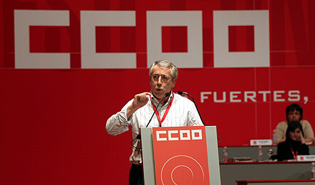 Ignacio Fernndez Toxo interviene el Congreso Confederal de CCOO. (Foto: Kike Para)