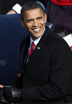 Obama, durante la ceremonia de investidura como presidente de EEUU. (Foto: Reuters)