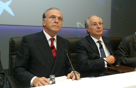 Isidre Fain, presidente de la entidad, y Juan Maria Nin, director general.|EL MUNDO