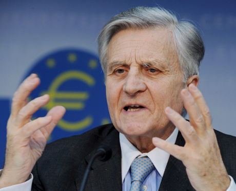 Jean Claude Trichet, presidente del BCE, en rueda de prensa el pasado 5 de marzo.|Efe