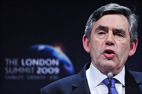 El primer ministro británico, Gordon Brown, explica los acuerdos del G-20. | AFP