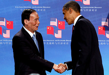 Obama, junto a Wang Qishan, primer vicepresidente chino. | AFP