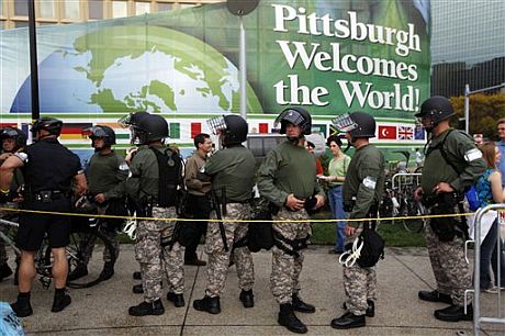 La cumbre de Pittsburgh arranca con manifestaciones contra el G-20. | AP