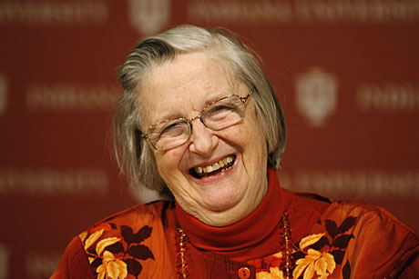 Elinor Ostrom, tras conocer el premio. | Reuters