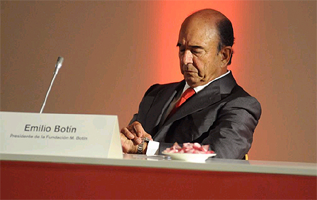 El presidente del Santander, Emilio Botn. | Pedro Puente Hoyos