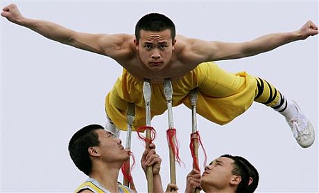 Demostracin de los monjes Shaolin. | AP