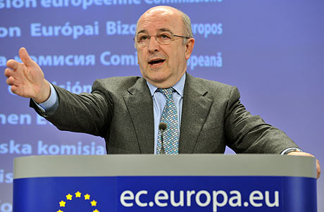 El comisario de Asuntos Econmicos y Monetarios de la UE, Joaqun Almunia. | Afp
