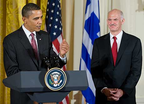 Obama, en su comparecencia con el primer ministro griego. | Afp